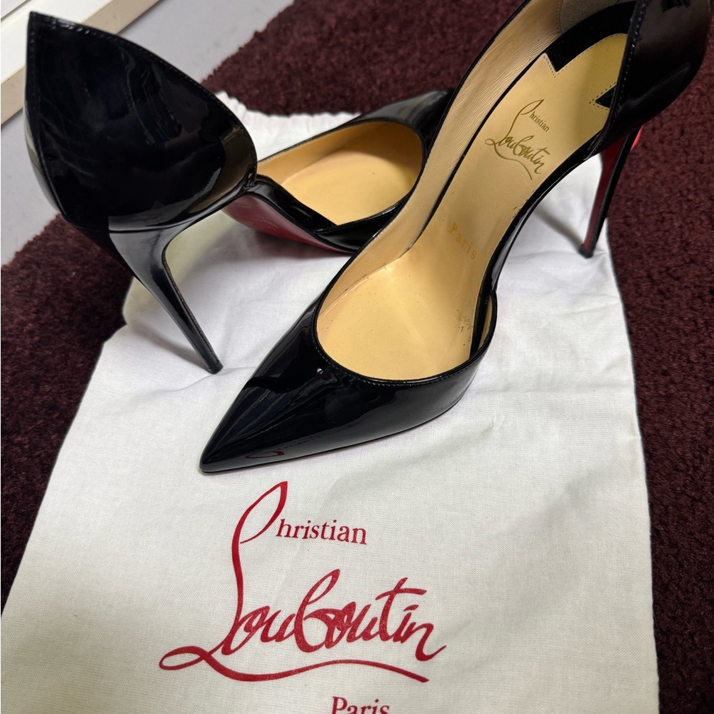 Christian Louboutin Glossy Black Heels